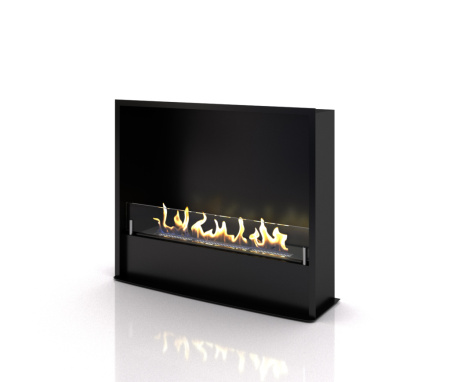 Биокамин в мраморном портале Firezo Altamarea